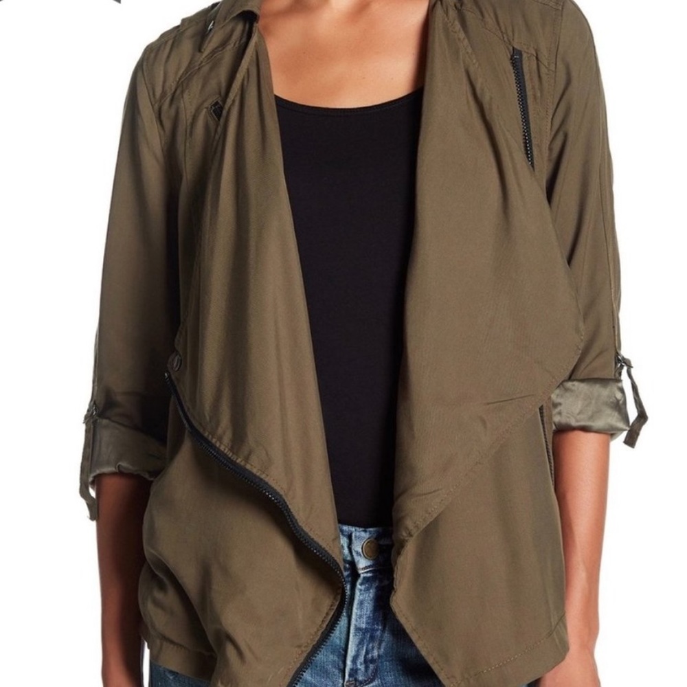 BLANKNYC Roll Sleeve Drape Jacket